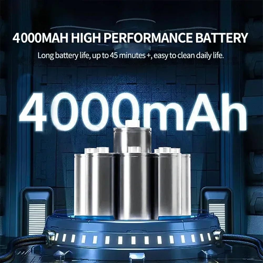 Aspirador Mano Aspiradora de Coche, Potente máquina de Limpieza inalámbrica, Robot automático, Accesorios para Coche, electrodoméstico, Fuerte succión Portátil Aspiradores(Updated Pro)