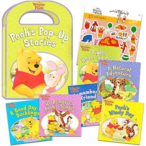Image of Winnie The Pooh Book Set Winnie The Pooh Storybook Collection Bundle ~ Pack of 6 Winnie The Pooh Pop Up Story Books with Stickers (Winnie The Pooh Stories for Baby)