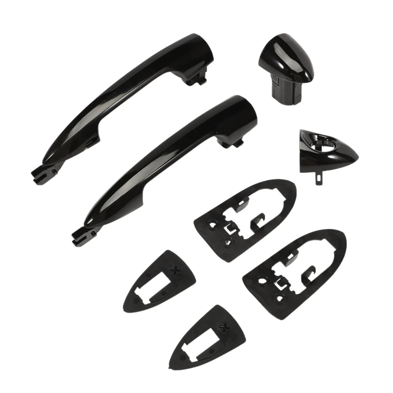 Pasuje do Alfa Romeo 147 Giulietta Alfa Mito Lancia Y 1 para czarne klamki do przednich drzwi 2156145296 156145295