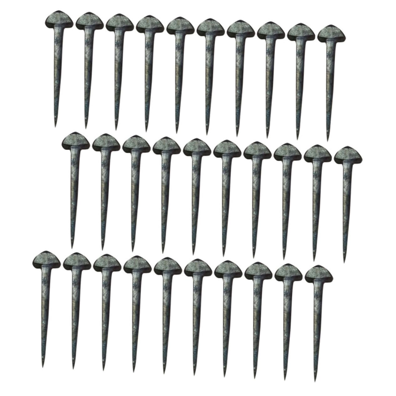 Hohopeti 50 Uds Clavos De Herradura Clavos Para Pezuñas Clavos De Zapato De Caballo Equipo Portátil Para Caballos Clavos Para Herradura Equipo De Metal Para Caballos Pequeña Herramienta De