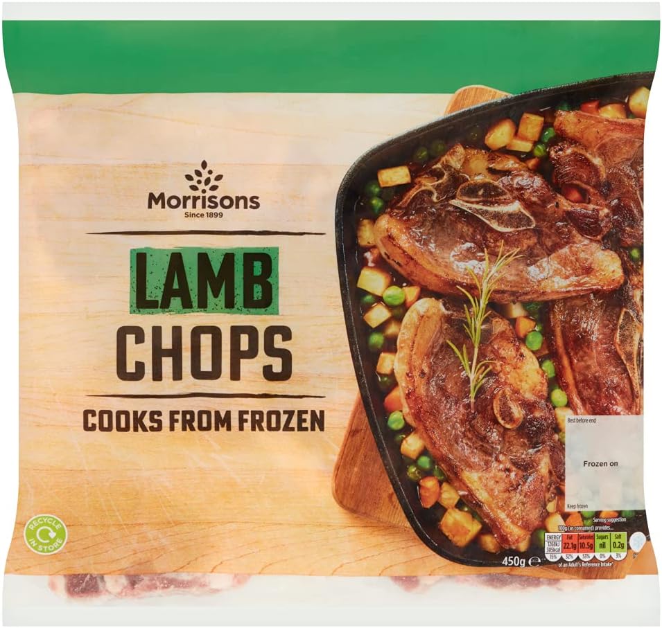 Morrisons Lamb Chump Chops, 450 G (Frozen)