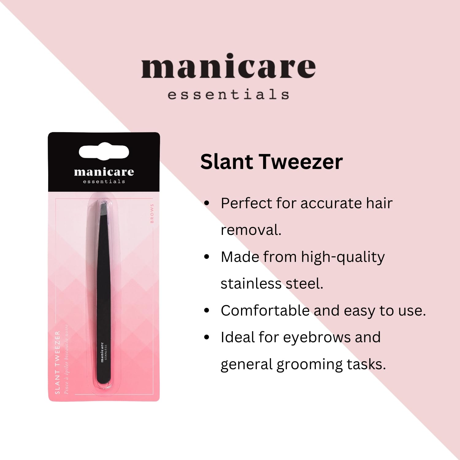 Kit De 2 Pinces à épiler En Acier Inoxydable - Pour Sourcils, Soin Du Visage, Manucure - Neuf, Couleur Argentée