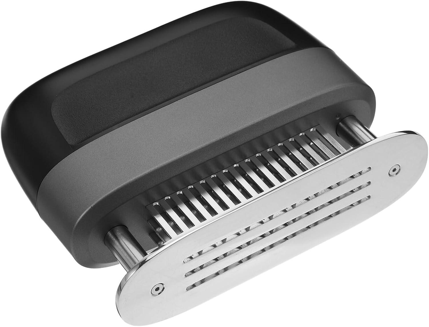 NUOBESTY Meat Tenderizer Tool with Stainless Steel Needles Kitchen Meat Pounder Mallet for Beef Chicken Turkey Black Handle for Bbq Cooking and Home Use