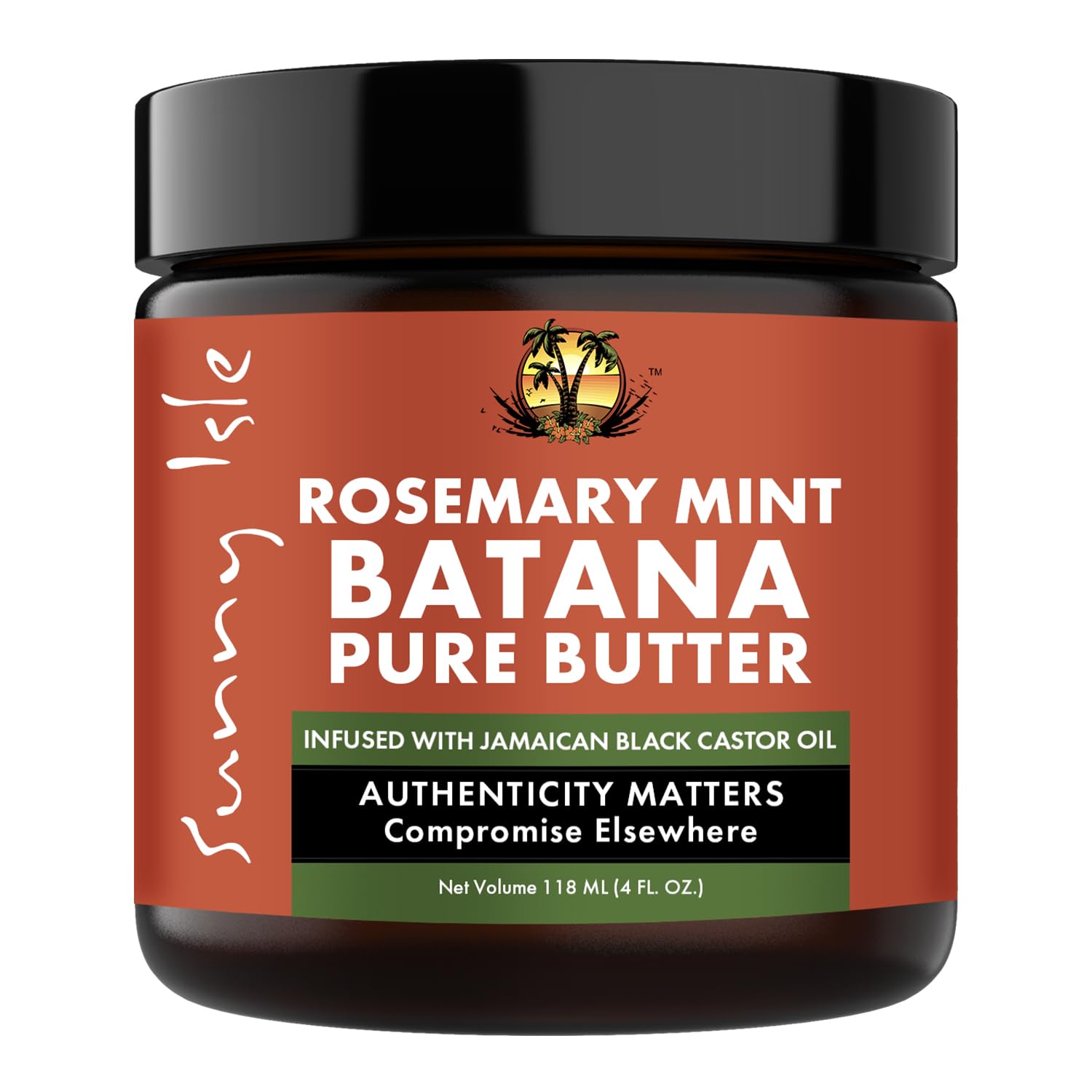 Sunny Isle Rosemary Mint Batana Butter 4oz | Hair Growth Butter