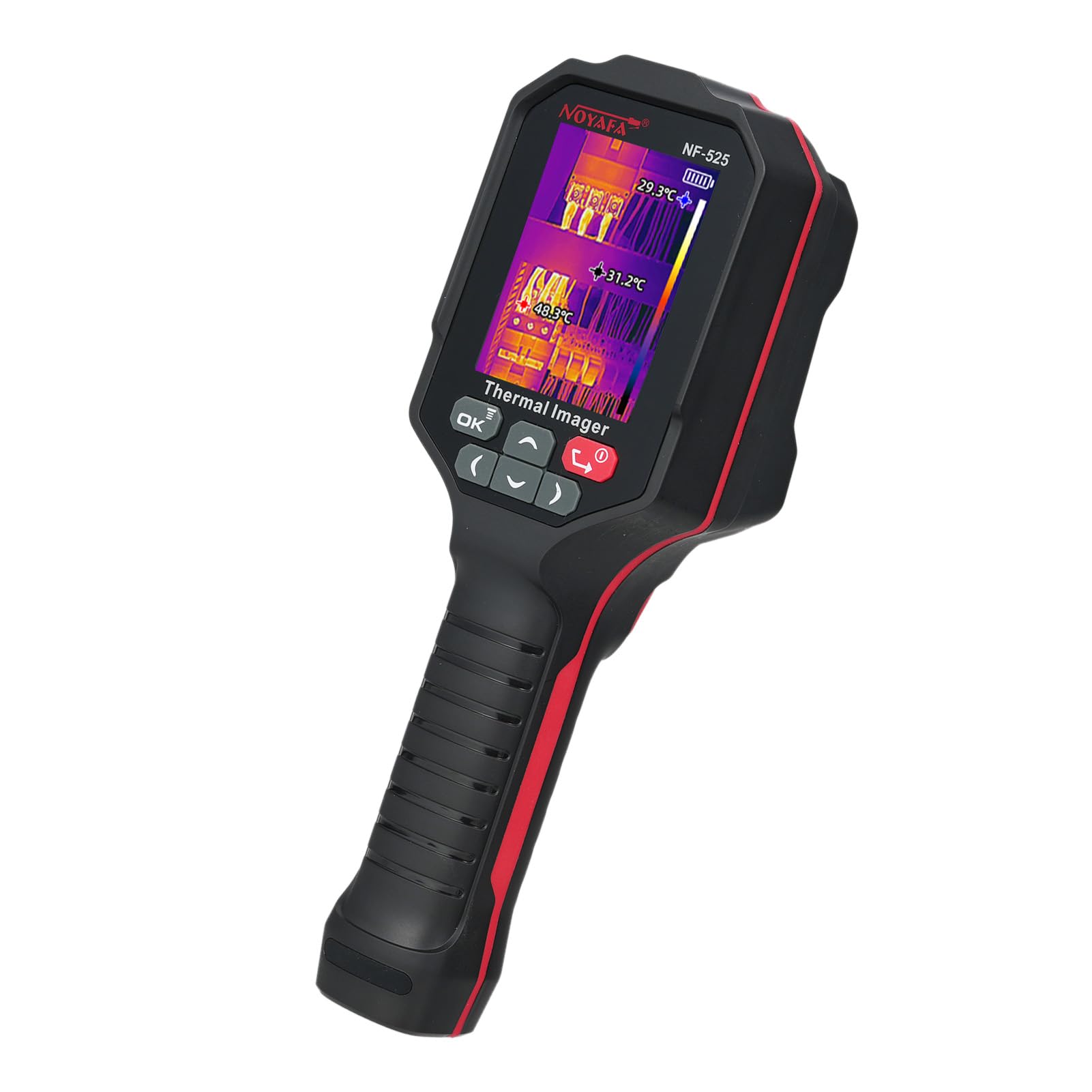Cámara Termográfica Infrarroja 120 * 90 Cámara de Imágenes de Prueba Portátil Fusión óptica Dual para Fugas en Tuberías Agua y Electricidad con Pantalla TFT 2,8" e Interfaz para Electricistas y