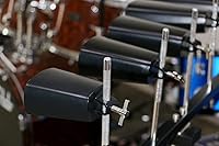 Vista 5 de Cencerro de acero con palo, de metal para hacer ruido, campanas de vaca de percusión para batería (4 pulgadas)