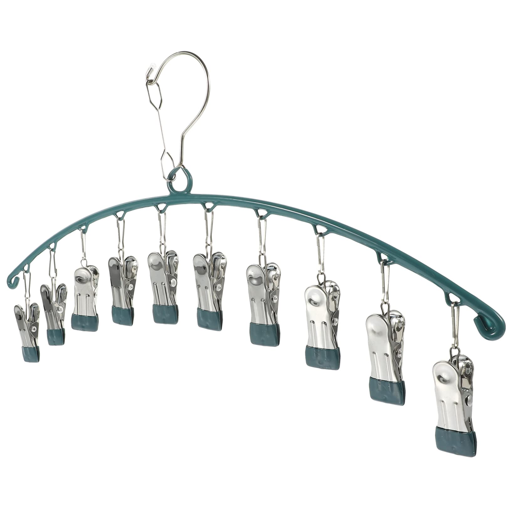 Percha para Calcetines PRETYZOOM de Acero con 10 Clips