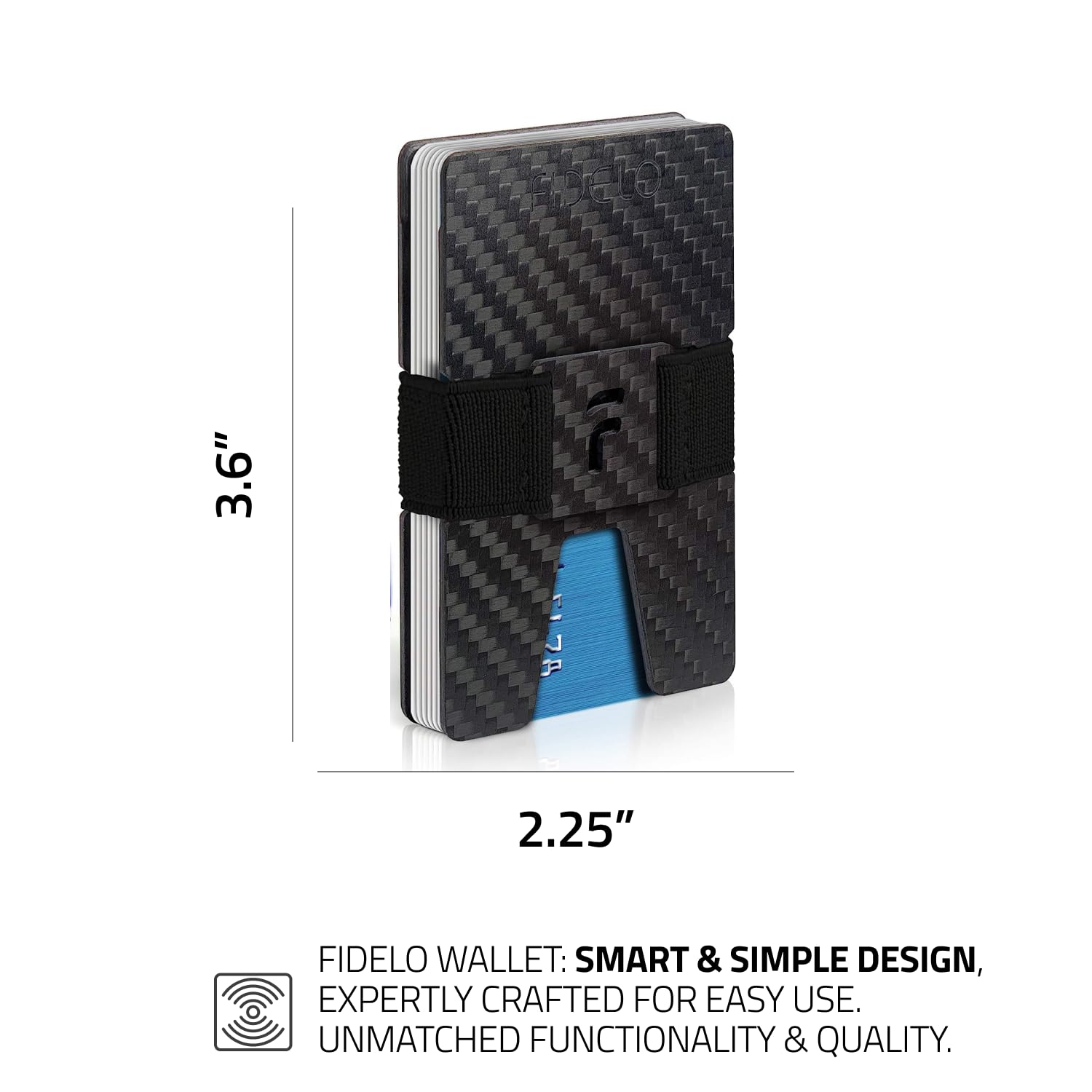 Fidelo Minimalist Wallet For Men Slim RFID Blocking