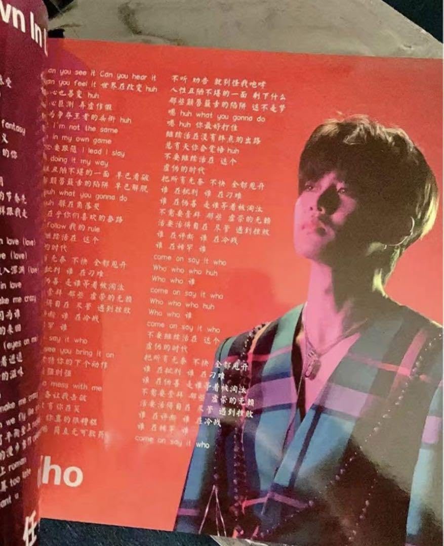 Amazon.co.jp: 任嘉倫 アレン レン 44曲歌詞写真集 確認用1 : おもちゃ