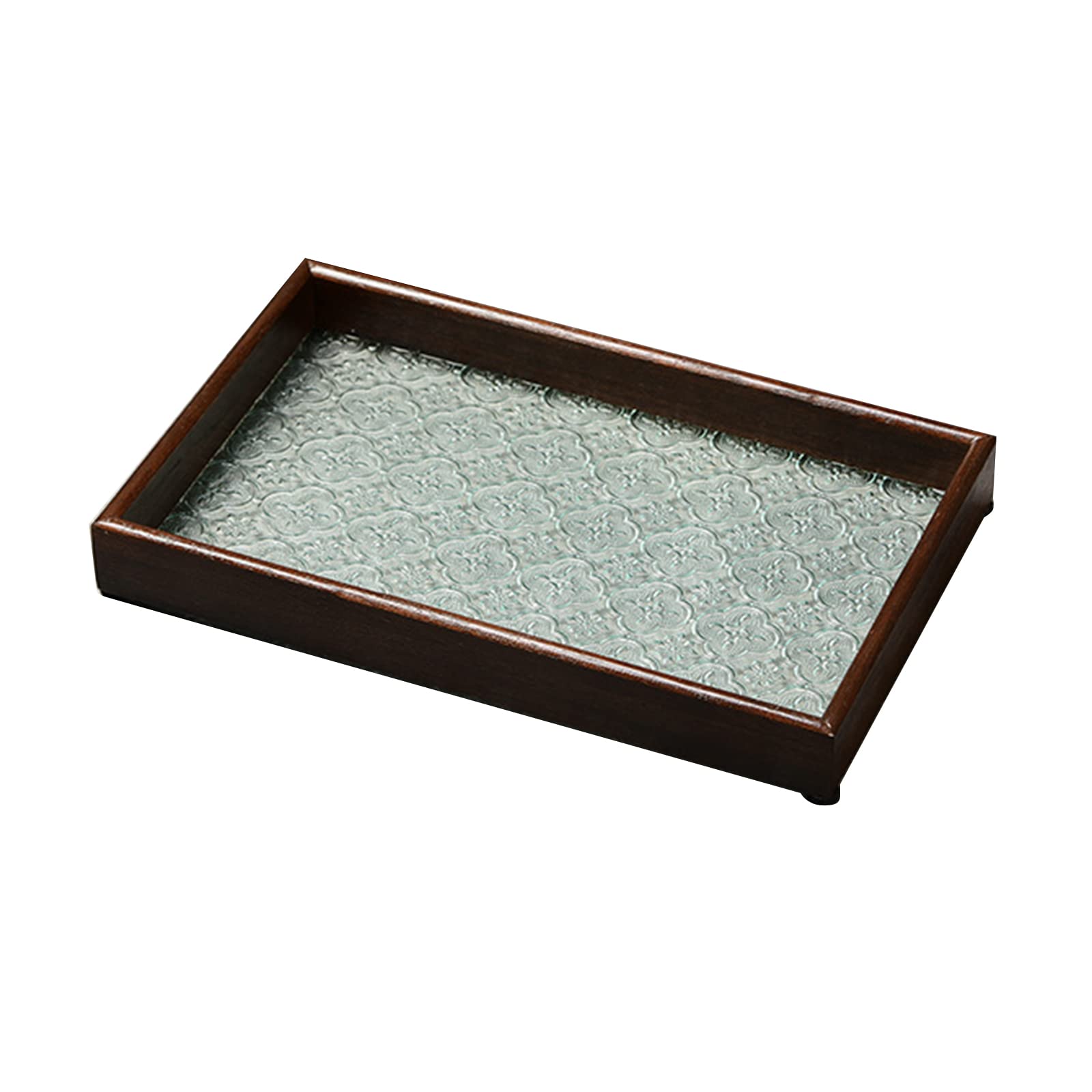 Jazuaiao Serving Tray Vintage Centerpiece Holder Trays Rectangle Decorative Platter Farmhouse Teas Tray Vintage Serving Trays and Platters