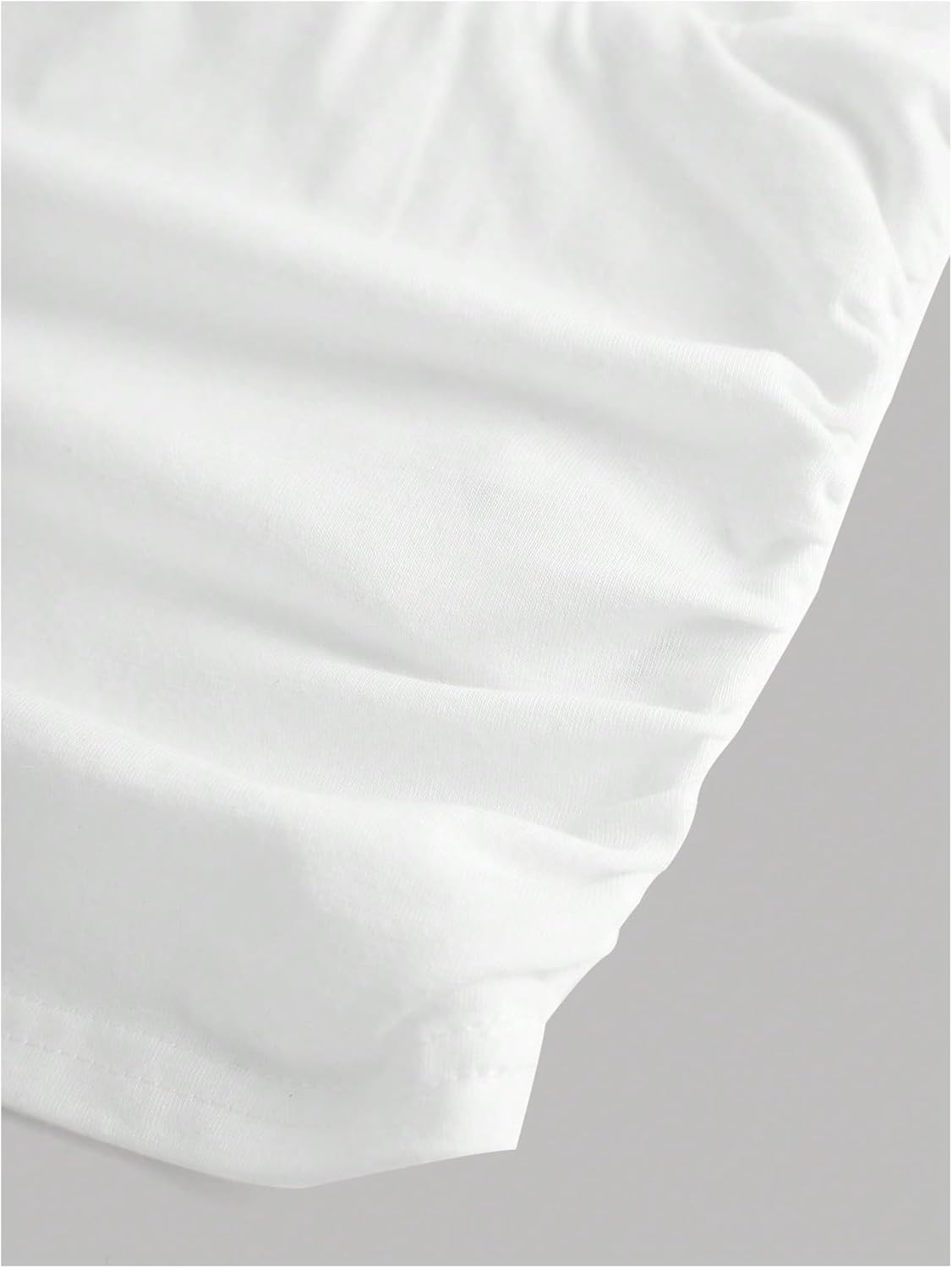 SweatyRocks Girl's Ruched Short Sleeve Top Square Neck Summer Slim Fitted T Shirts - Image 5