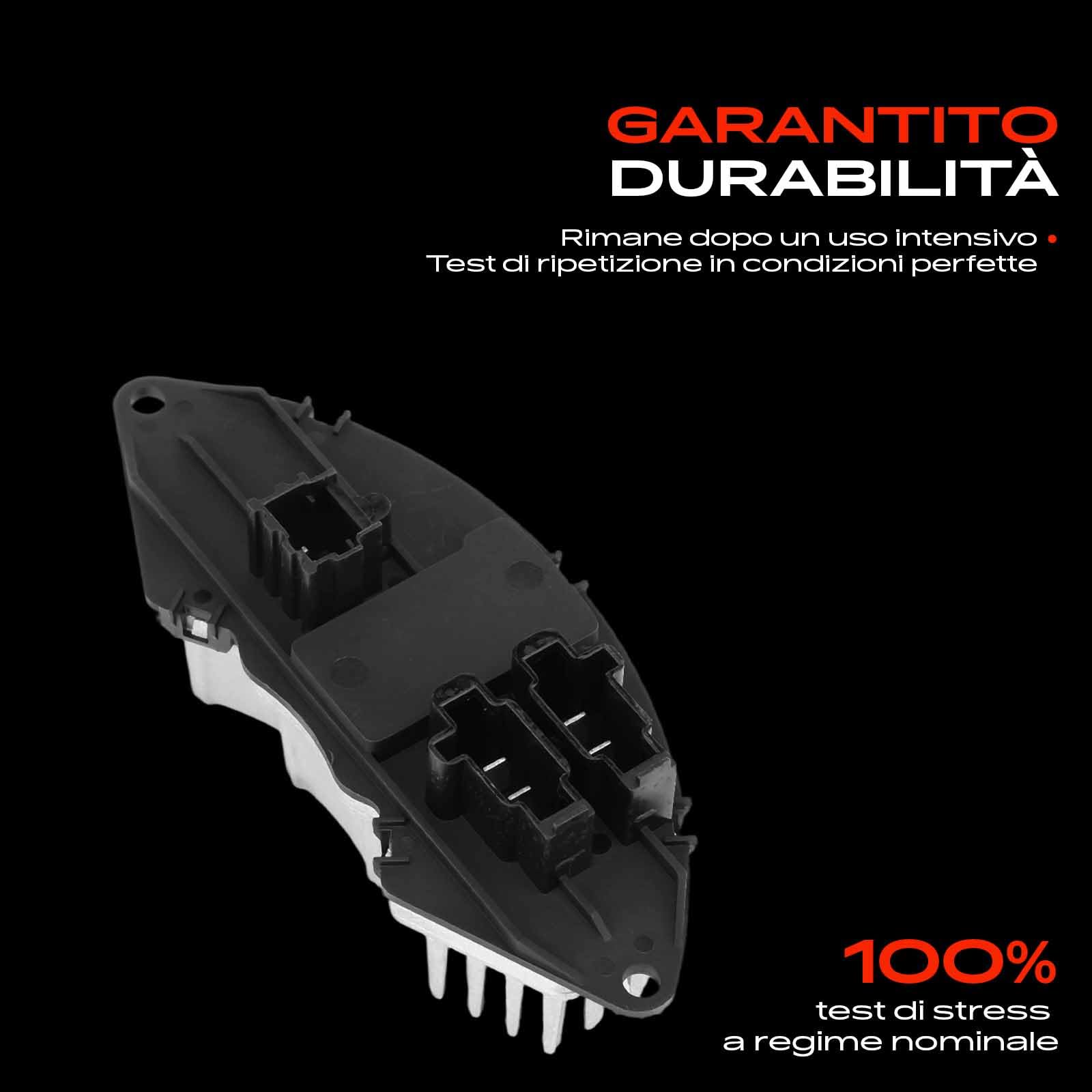 Frankberg Resistenza riscaldante Regolatore del ventilatore 2+2+2 Compatibile con Berlingo Multispace B9 Grande Punto 199 C4 Grand Picasso I UA C3 Picasso SH Partner Tepee Replace# 6441CE