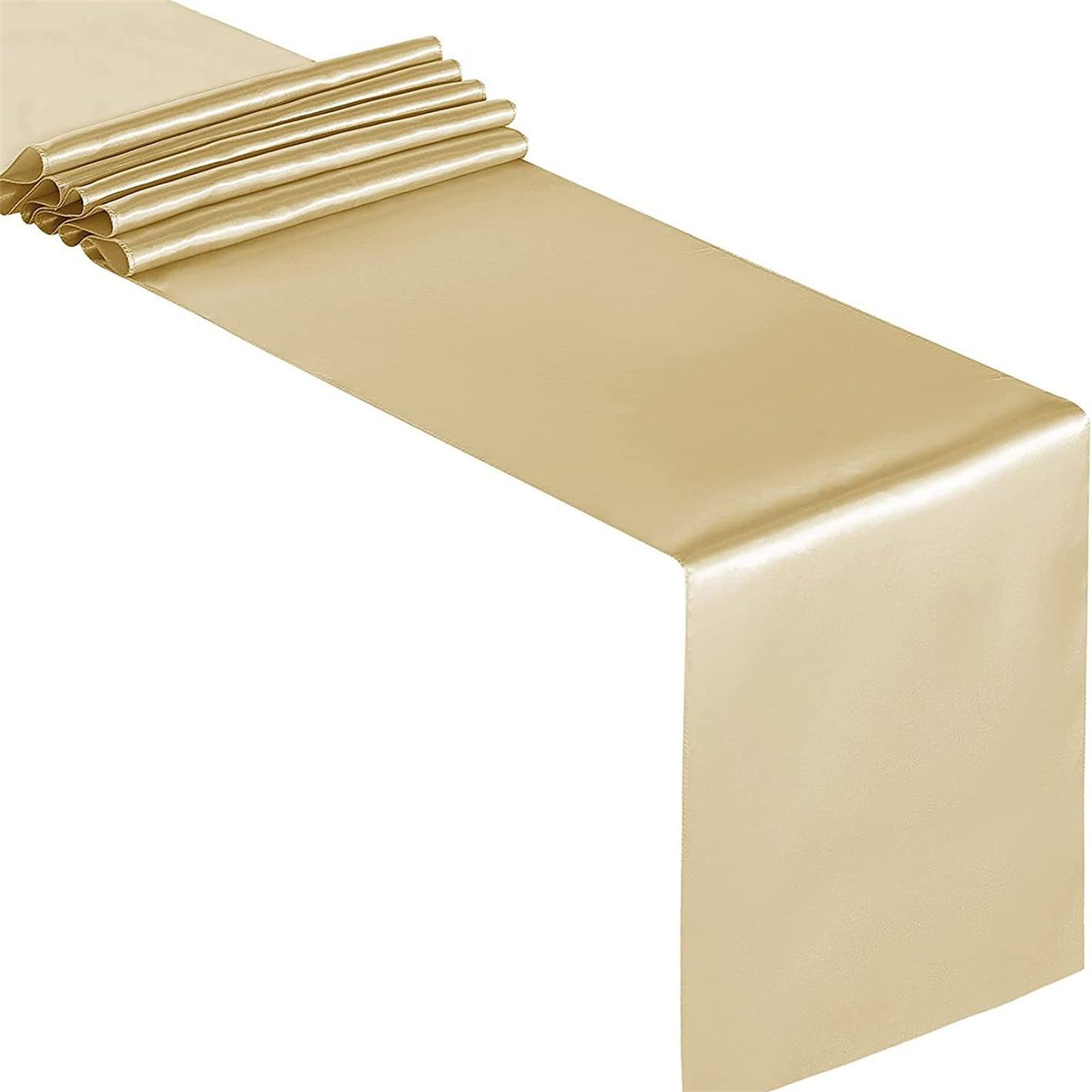 Satins Table Runners Color, 12x108Inch, Elegant Decoration for Wedding, Birthday and Banquets Event Silk Table Runners