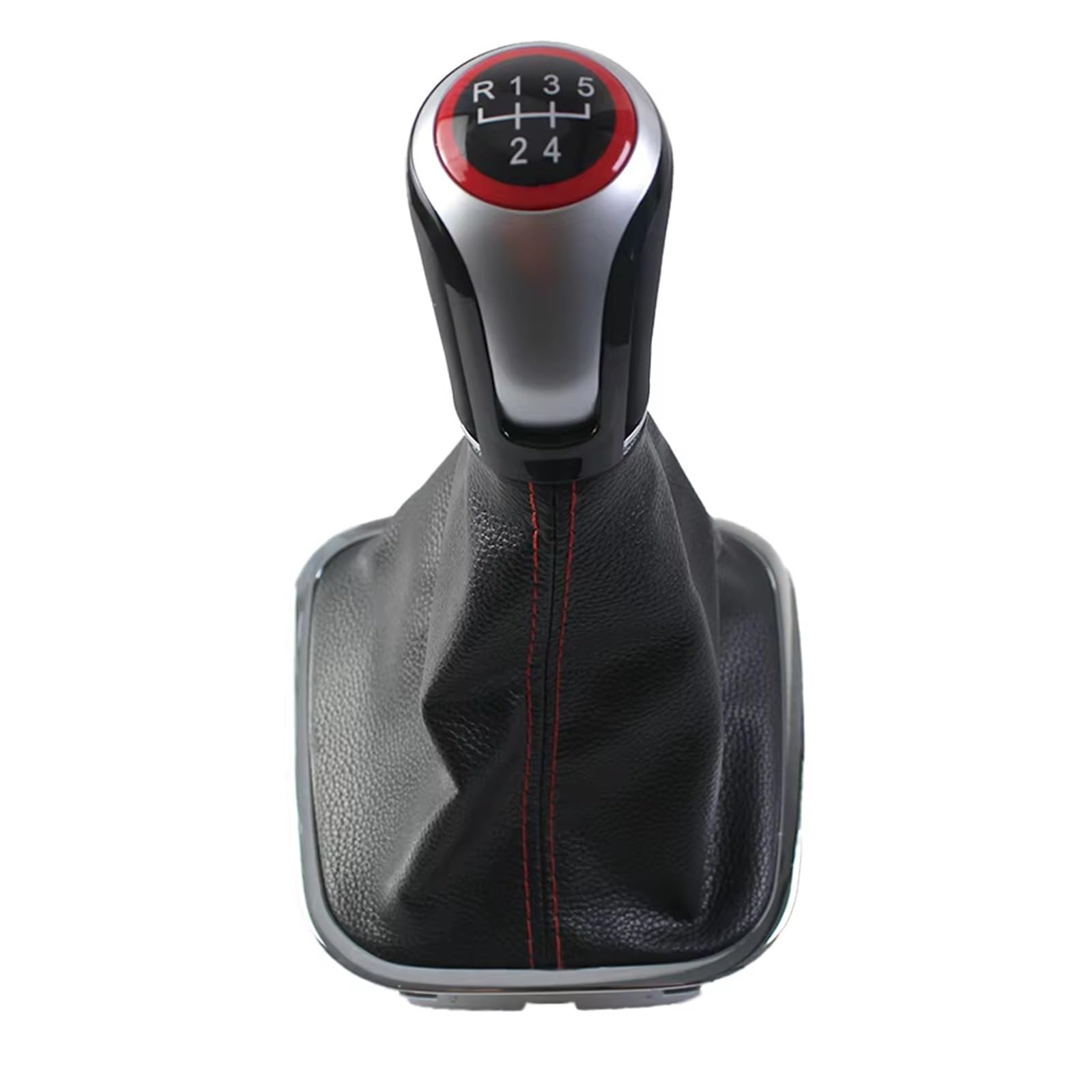 WSBOJXTH Gear Stick Compatible with VW for Polo 6R 6C for Hatchback Sedan 2011-2019 Gear Shift Knob with Cover(5 Speed)