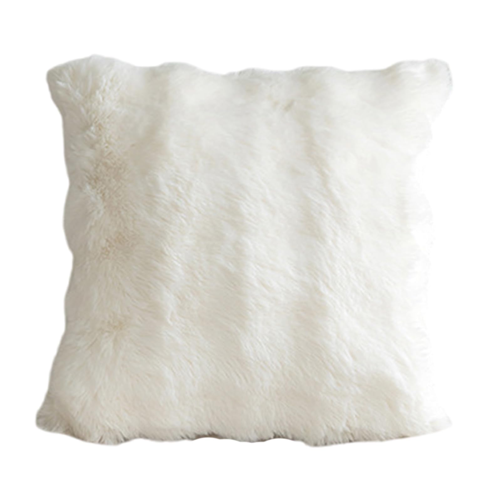 Xinsheinelry Luxurious Faux Furs Pillowcase, 3D Soft Plushes Bubble Fleece Sofa Cushions Cover Bedroom Accessory NonShedding