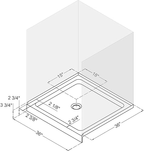 Miniatura 145 de DreamLine SlimLine - Base de ducha, DLT-1134602 Blanco,Biscuit,Negro,Gris (Slate Gray),https:/ www.Yaxa/dp/undefined