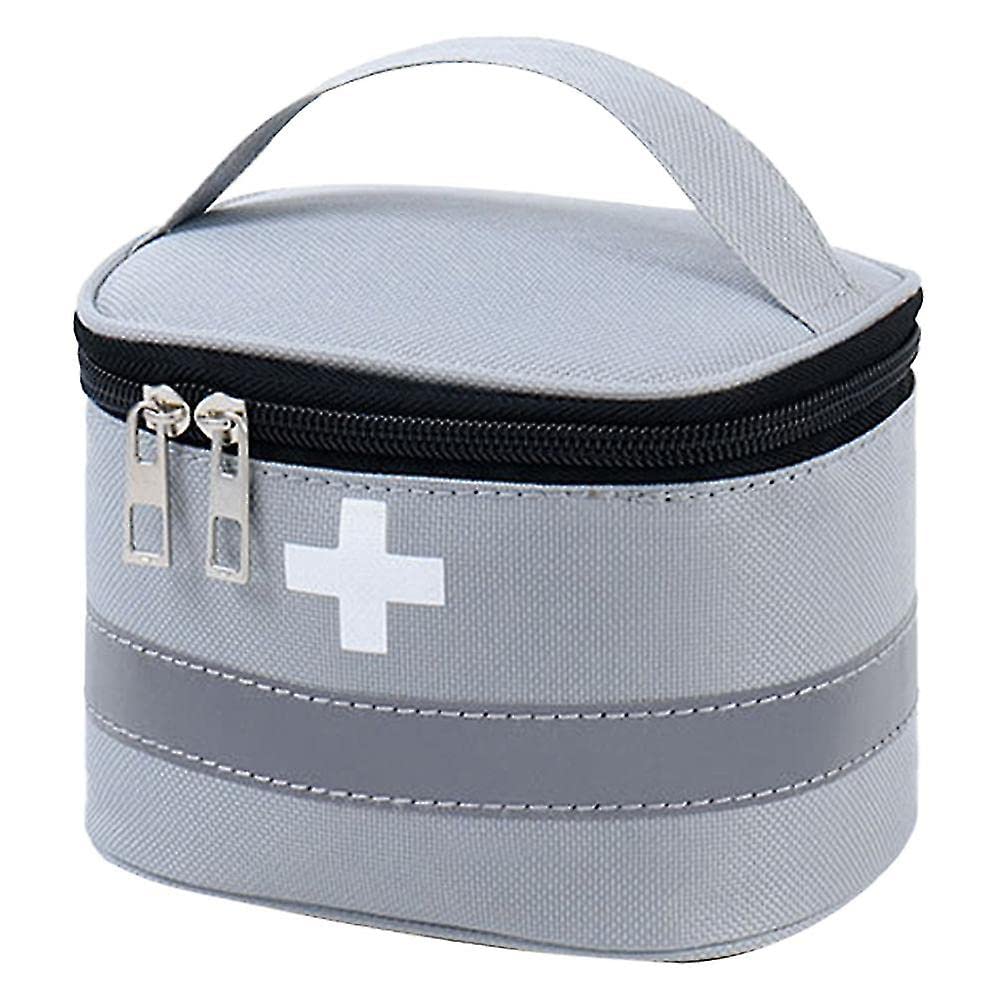First Aid Bag First Aid Kit Empty Medical Storage Bag Trauma Bag for Emergency First Aid Kits Car Outdoors (S, Grey)