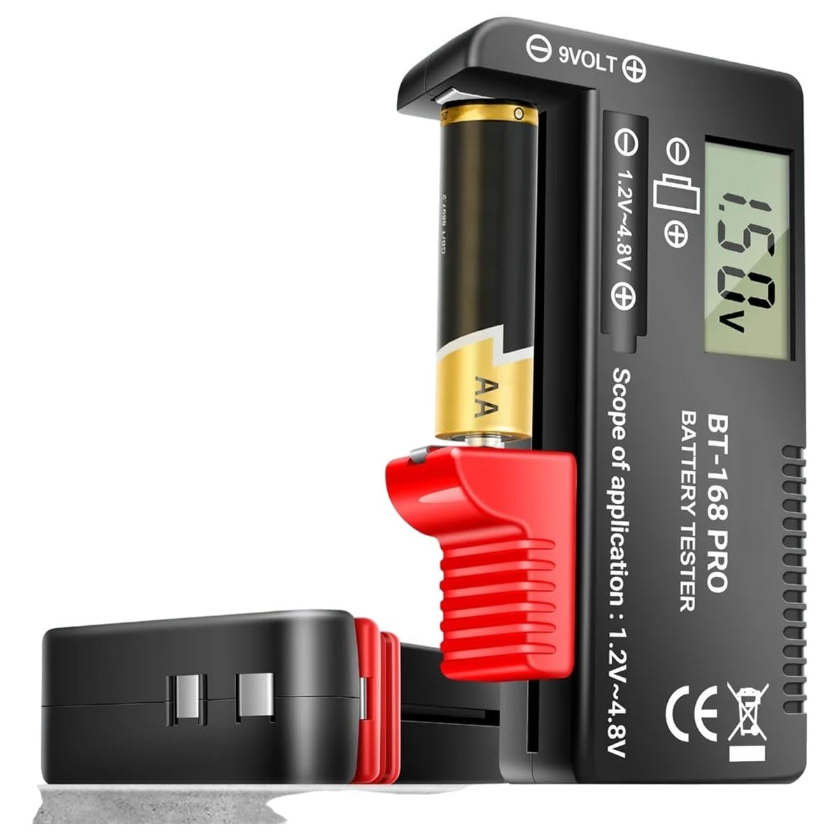 BT-168 PRO Mini Battreriy Monltor with Display 1.2V-4.8V Portable Measure 18650 AA/Type Battreriy Tester Tools New 2026 Electronic & Accessories