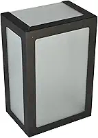Arandela Alumínio 5 Vidros Focos Externa Interna Muro Parede Jardim E27 Branca, Preta ou Marrom (PRETO TEXTURIZADO)