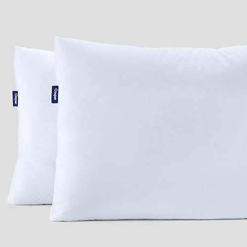 Casper Sleep Down Pillow for Sleeping, King, White, Pack of Two
