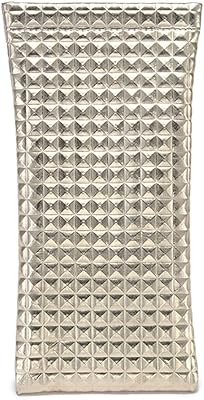 RUIXIAOXI PU Glasses Case Organizer, 3D Bumpy Eyeglasses Pouch with Squeeze Top, Soft Eyeglass Sleeve Case for Women (Gold)