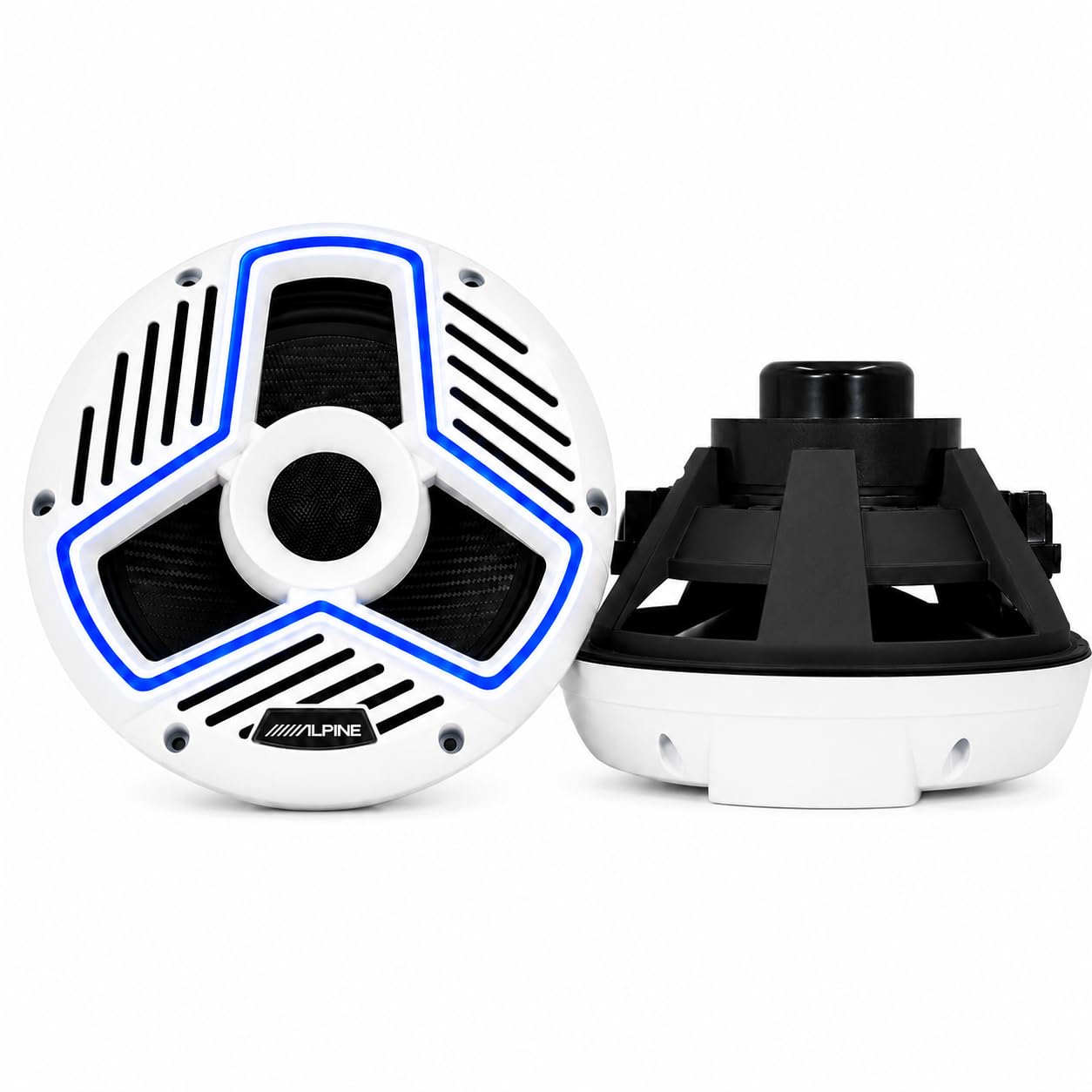 Alpine MRN-S88-LW Marine 8.8" Coaxial Speaker Set - White