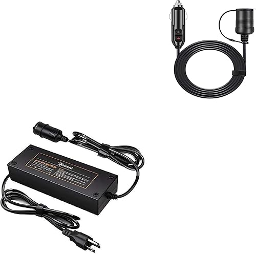 AstroAI Convertidor de CA a CC 10A y cable de extensión para encendedor de cigarrillos