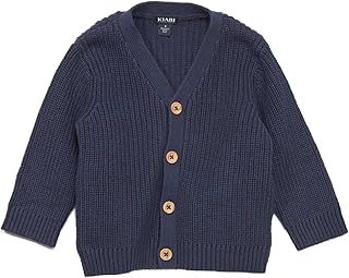 كيابي كارديجان محبوك مضلع فيشرمان للاطفال ADX23، ازرق