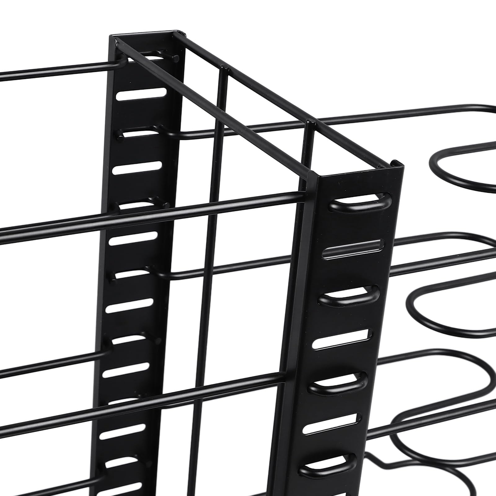 Organizzatore per pentole regolabile resistente sotto l'armadio da per pentole pentole coperchi ferro 48x20 5x38 cm