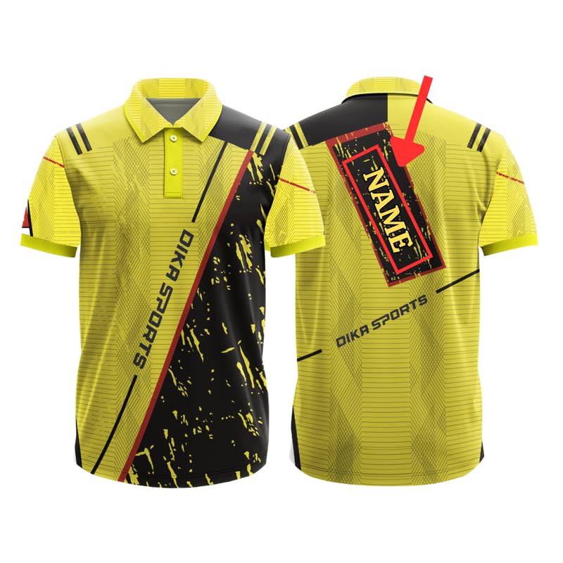 Dika Sports Custom jerseyCricket t-Shirt Breathable Cricket Jersey Printed | 2 Year to 5XL