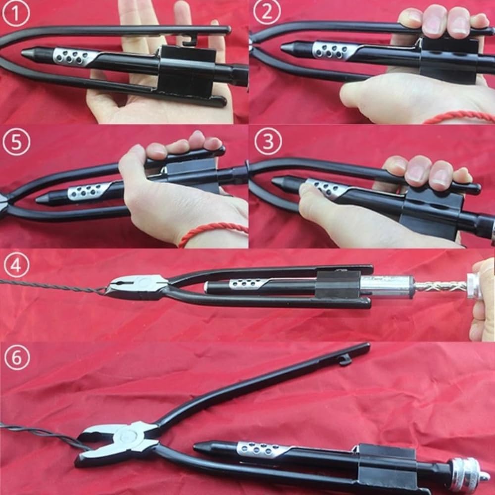 Tenazas de torsión de alambre de 6 pulgadas, herramienta de torsión de alambre de 0,3-0,7 mm para agarrar, torcer y cortar para reparaciones mecánicas y automotrices