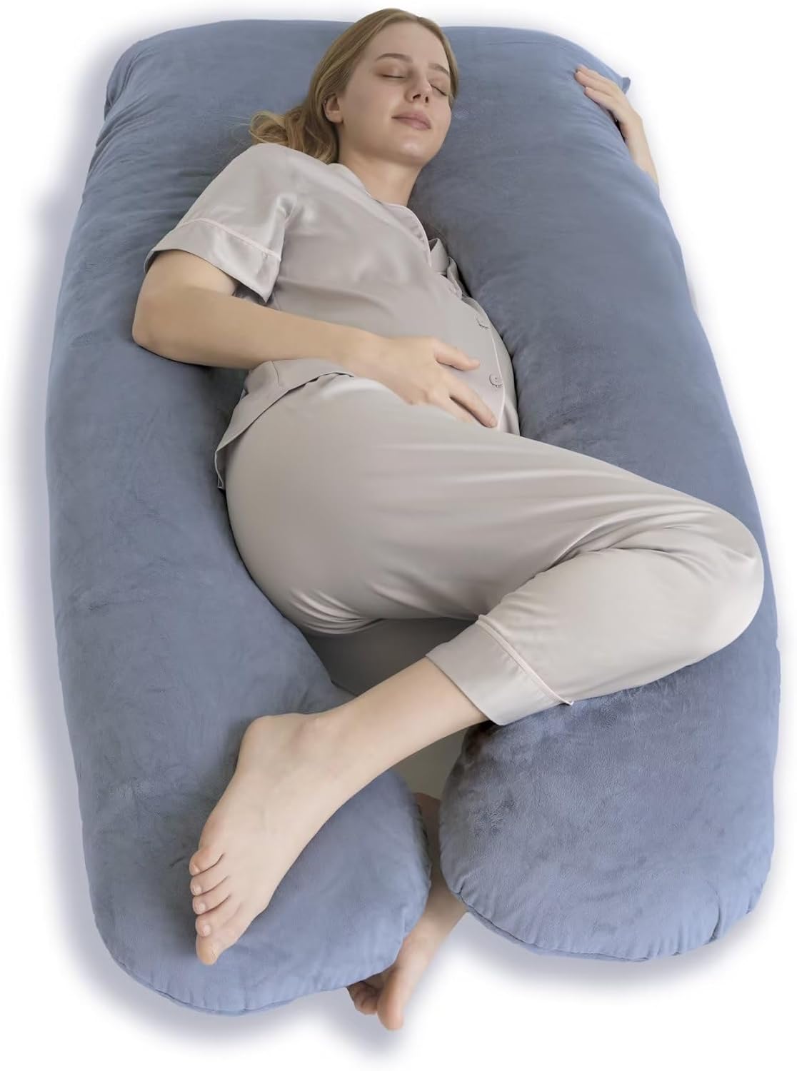 DOWNCOOL Pregnancy Pillow, U Shaped Body Pillow for