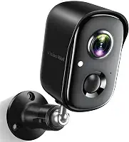 Câmera de Segurança wi-fi Externa Armazenamento na Nuvem/SD, 2K Alimentado por Bateria AI Detecção de Movimento Holofote Sirene Alarme Câmeras de Vigilância e Segurança Interna, Visão Noturna Colorida
