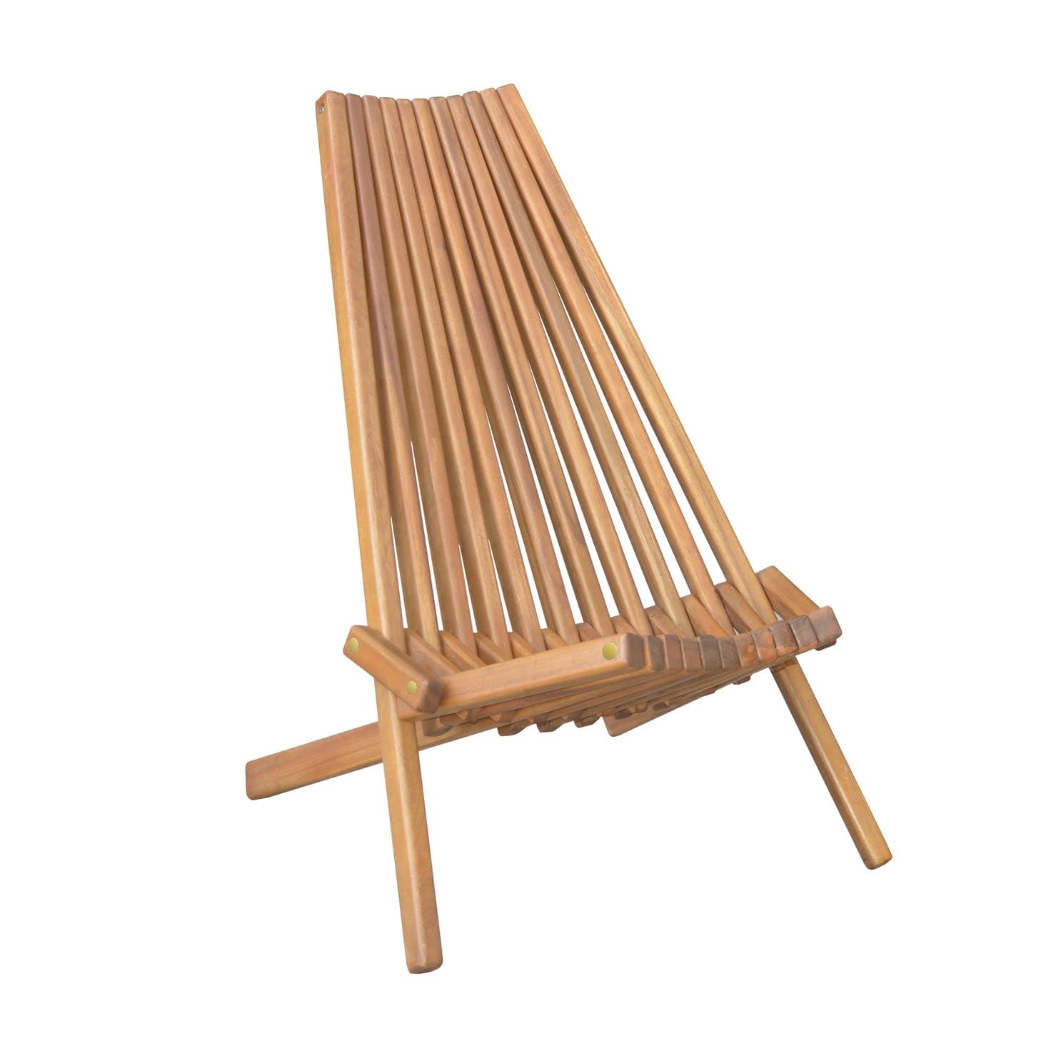 Holzliegestuhl klappbar aus Akazie, ca. 50 x 69 x 84 cm | Klappbar, FSC Akazienholz, Wetterbeständig, Belastbar bis 110 kg
