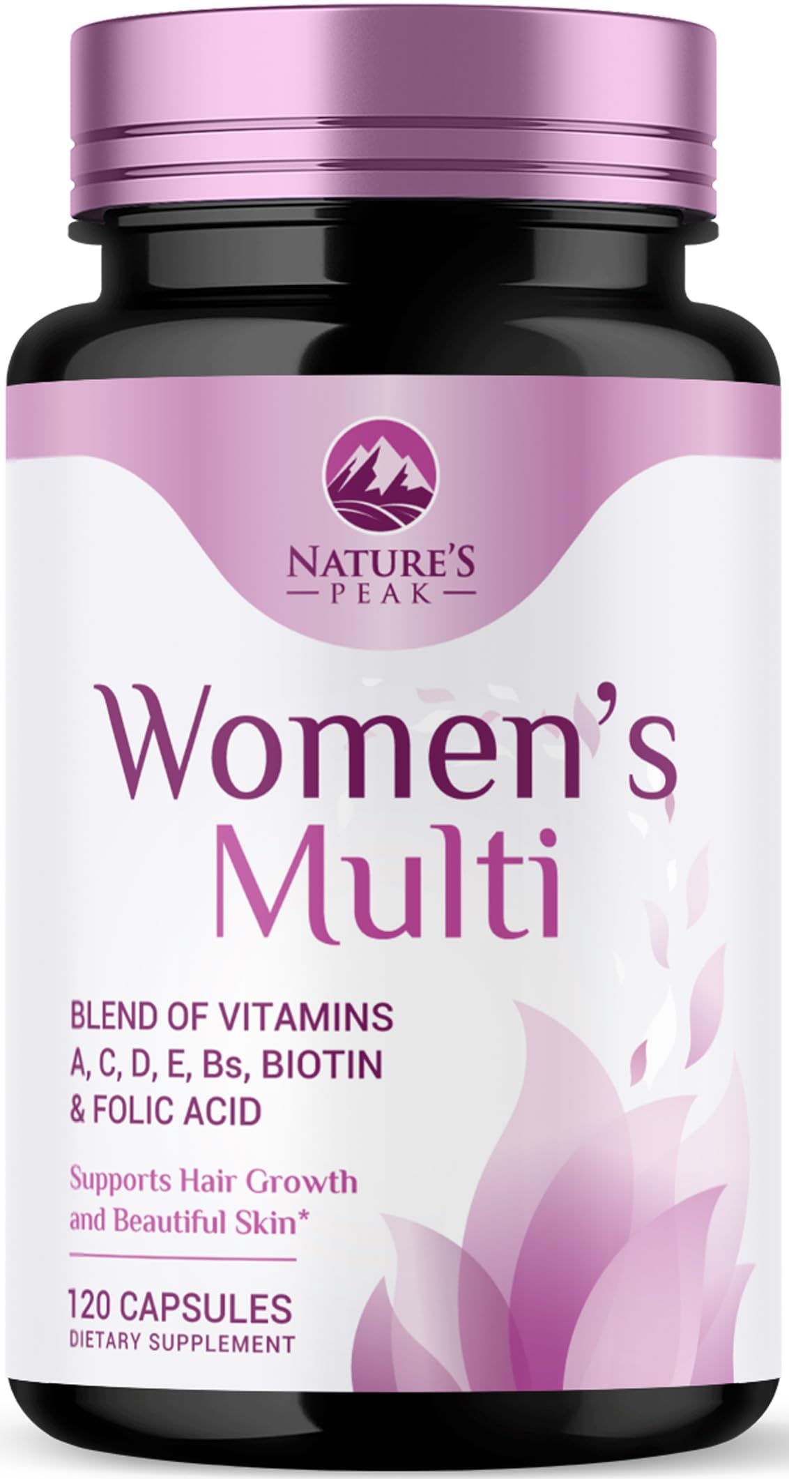 Multivitamin for Women - Once Daily Vitamins for Woman with Biotin, Calcium, Folate, Vitamin A, C, D, E, B Vitamins & Iron - Complete Multi Vitamins for Bone, Energy & Immune Support - 120 Capsules 120 Count (Pack of 1)