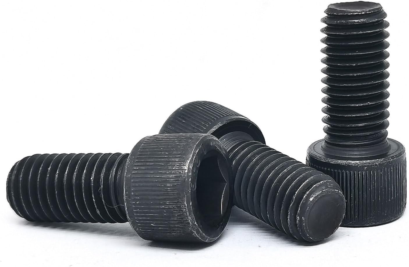M12-1.75 x 30mm Socket Head Cap Screws, 12.9 Grade Alloy Steel, Allen Socket Drive, Black Oxide Finish, Full Thread,（5 Pcs）