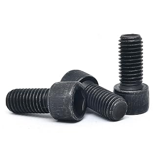 M12-1.75 x 25mm Socket Head Cap Screws, 12.9 Grade Alloy Steel, Allen Socket Drive, Black Oxide Finish, Full Thread,5 Pcs