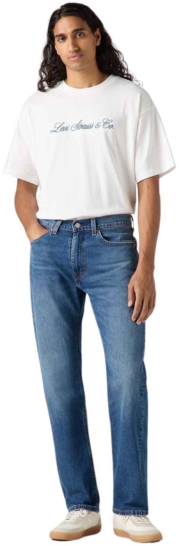 Levi's Men's 505 Regular Fit Jeans, Blue Hour, 34W / 34L