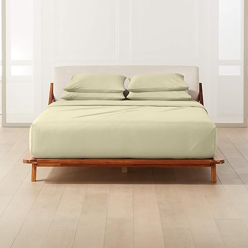 Miniatura 2 de Juego de sábanas de 1000 hilos, 100% algodón egipcio, 6 piezas, 1 bajera, 1 plano, 4 fundas de almohada, 1000 hilos, algodón suave y transpirable de