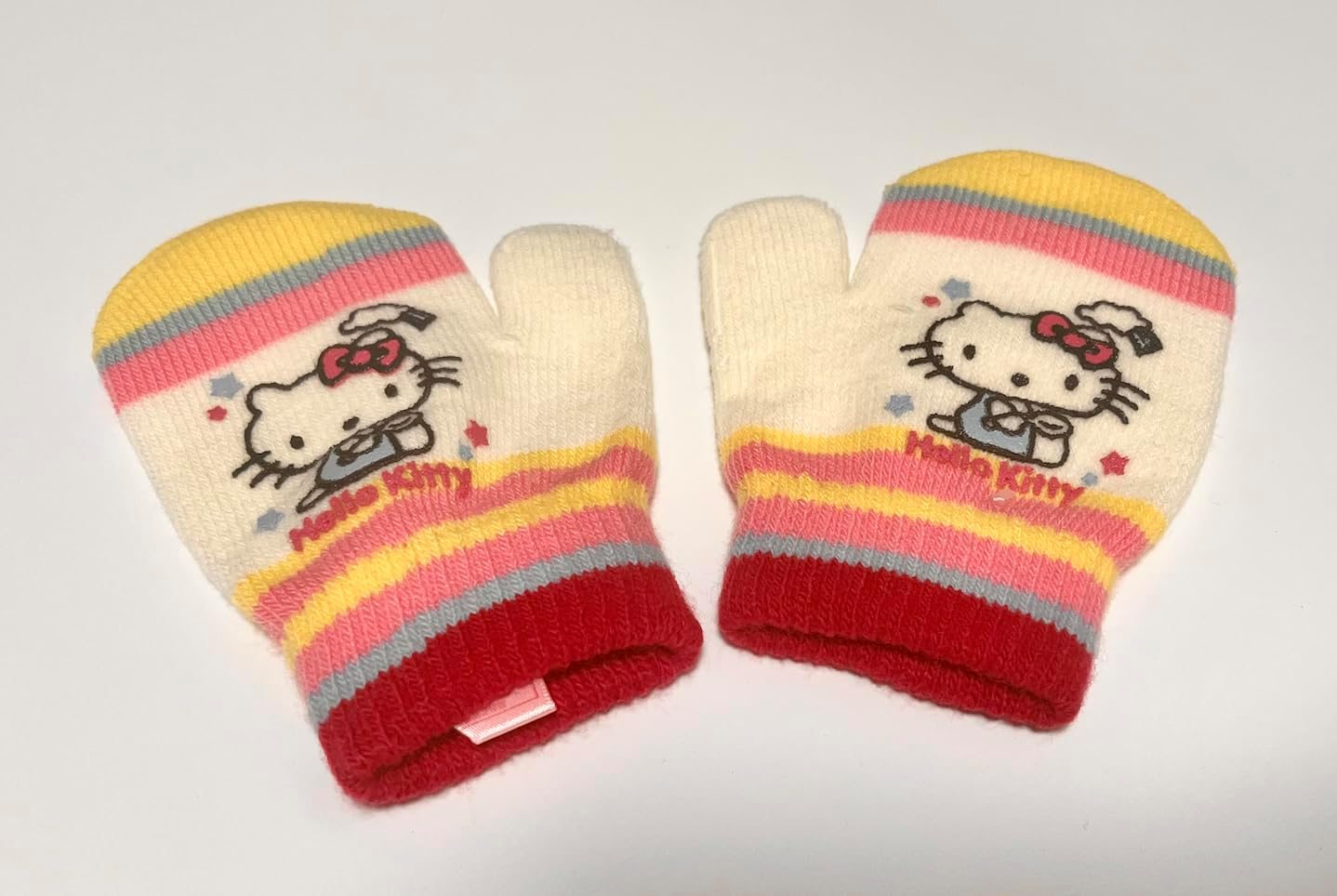 Kitty's Ivory Mittens - Winter Accessory for Toddlers & Little Girls - Officially Licensed Product