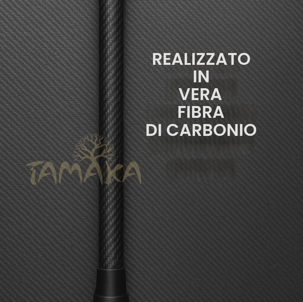 TAMAKA® Bastone da passeggio pieghevole in fibra di carbonio di alta qualità, 4 pezzi, regolabile, leggero e resistente, con impugnatura morbida, alla moda, compatto
