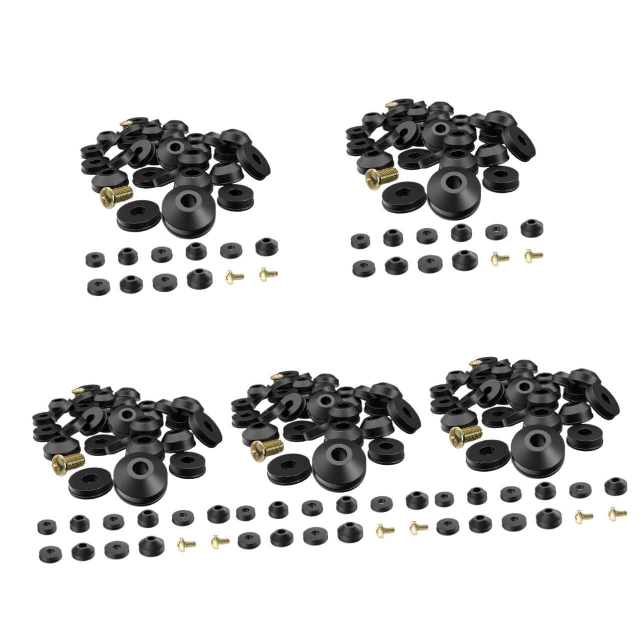 HOMSFOU 5sets Rondelle Per Rubinetti Kit Di Riparazione Per Rubinetti Esterni Con Assortimento Di Guarnizioni Per Sostituzione e Manutenzione