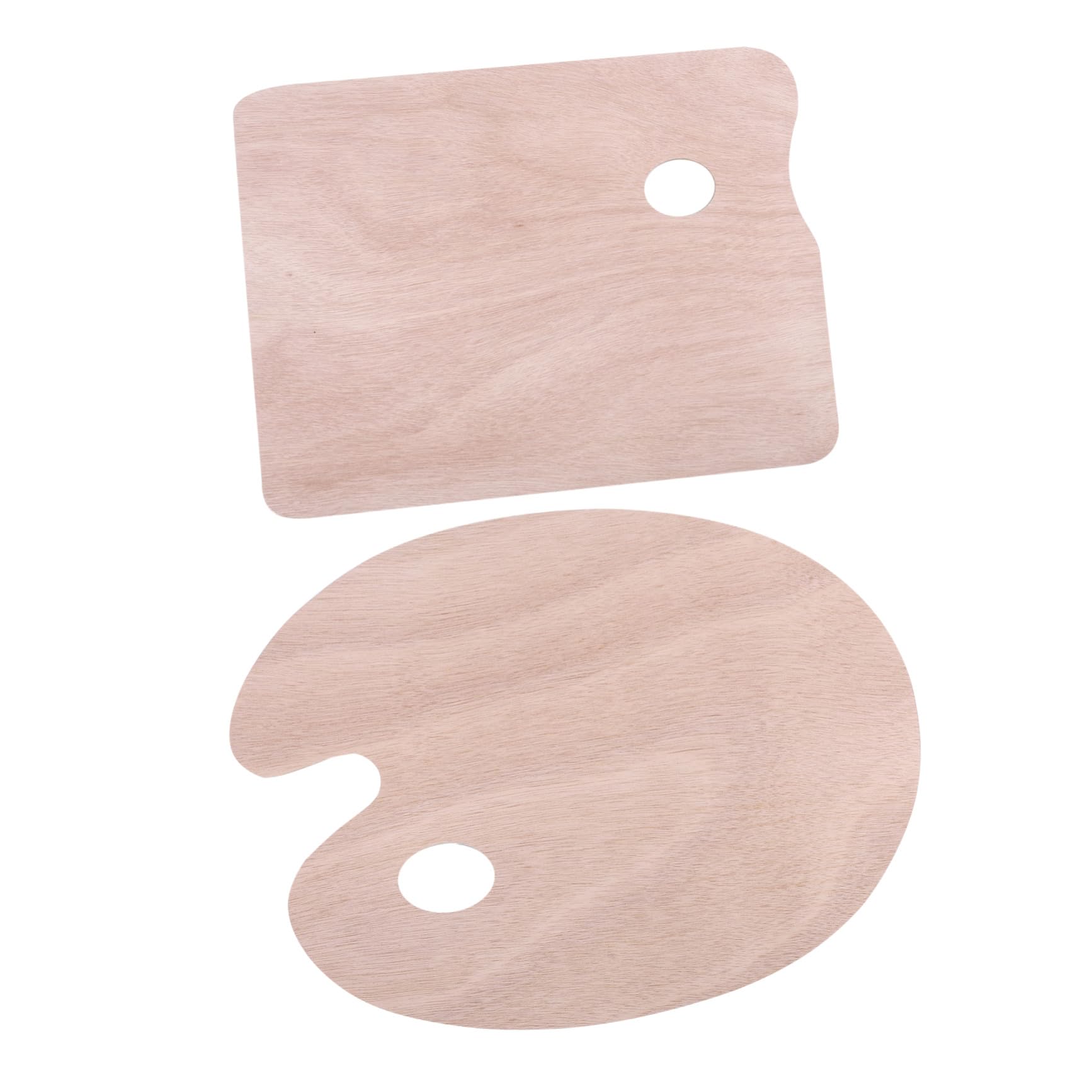 PLAFOPE 2 Pièces Palette de Peinture pour Artistes Plateaux à Pigments Ovales et Carrés Légère Réutilisable et Facile à Nettoyer pour Mélange de Couleurs