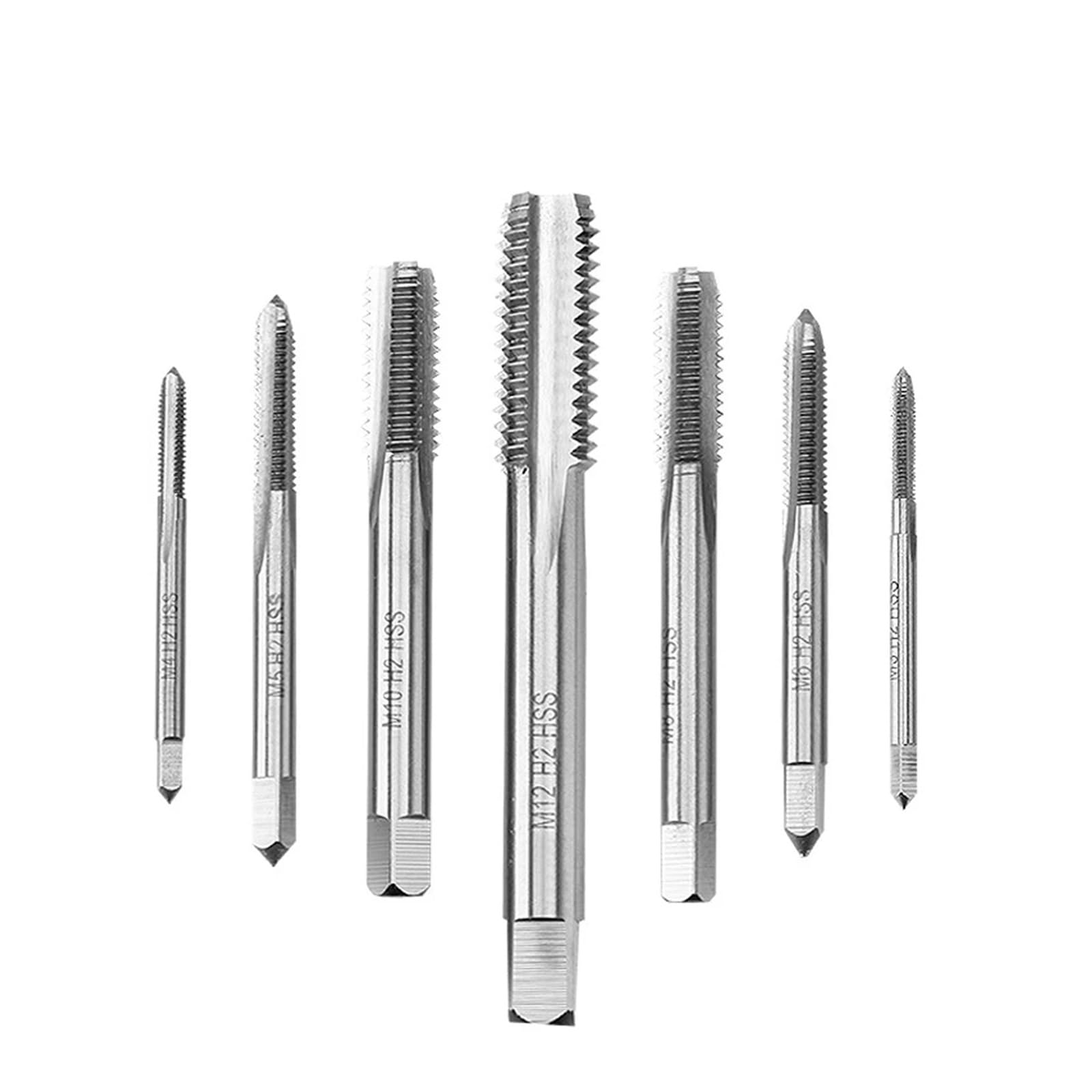 Tarauds de précision H2 M12x1.0 foret hélicoïdal HSS pour taraudage métal