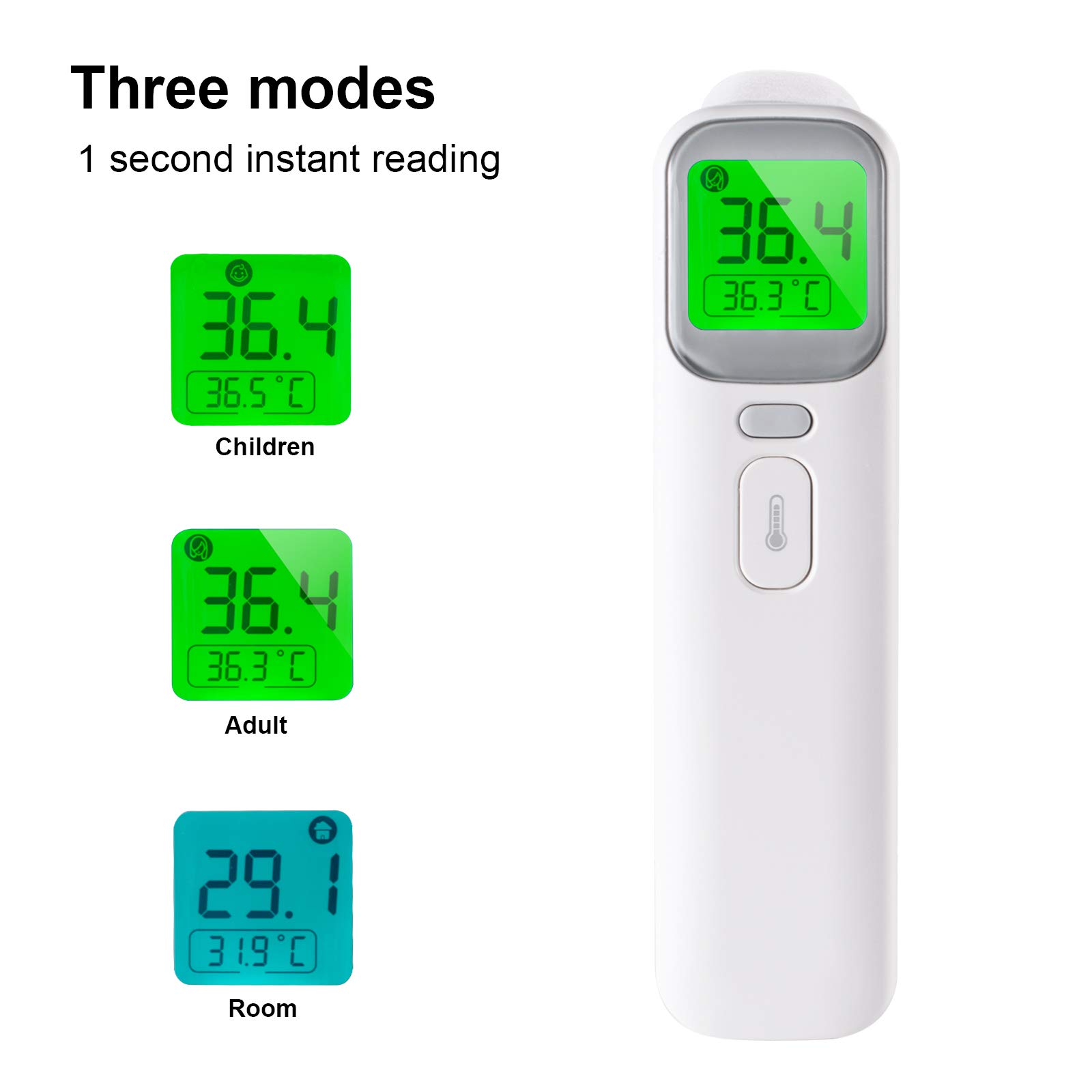 Termometro Digitale Infrarossi Senza Contatto, Per Fronte, Liquidi E Ambiente CHICCO LEGGERA - 10796 - Foto 3