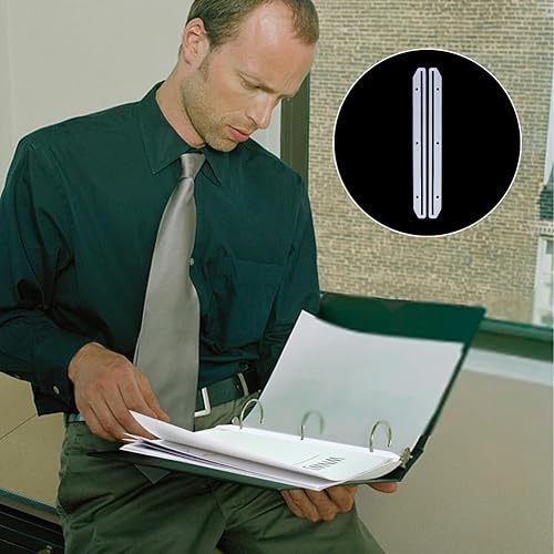 Miniatura 6 de 20 soportes para revistas, 3 anillos para carpetas, organizador de revistas de plástico, accesorios para archivadores, libros, revistas,