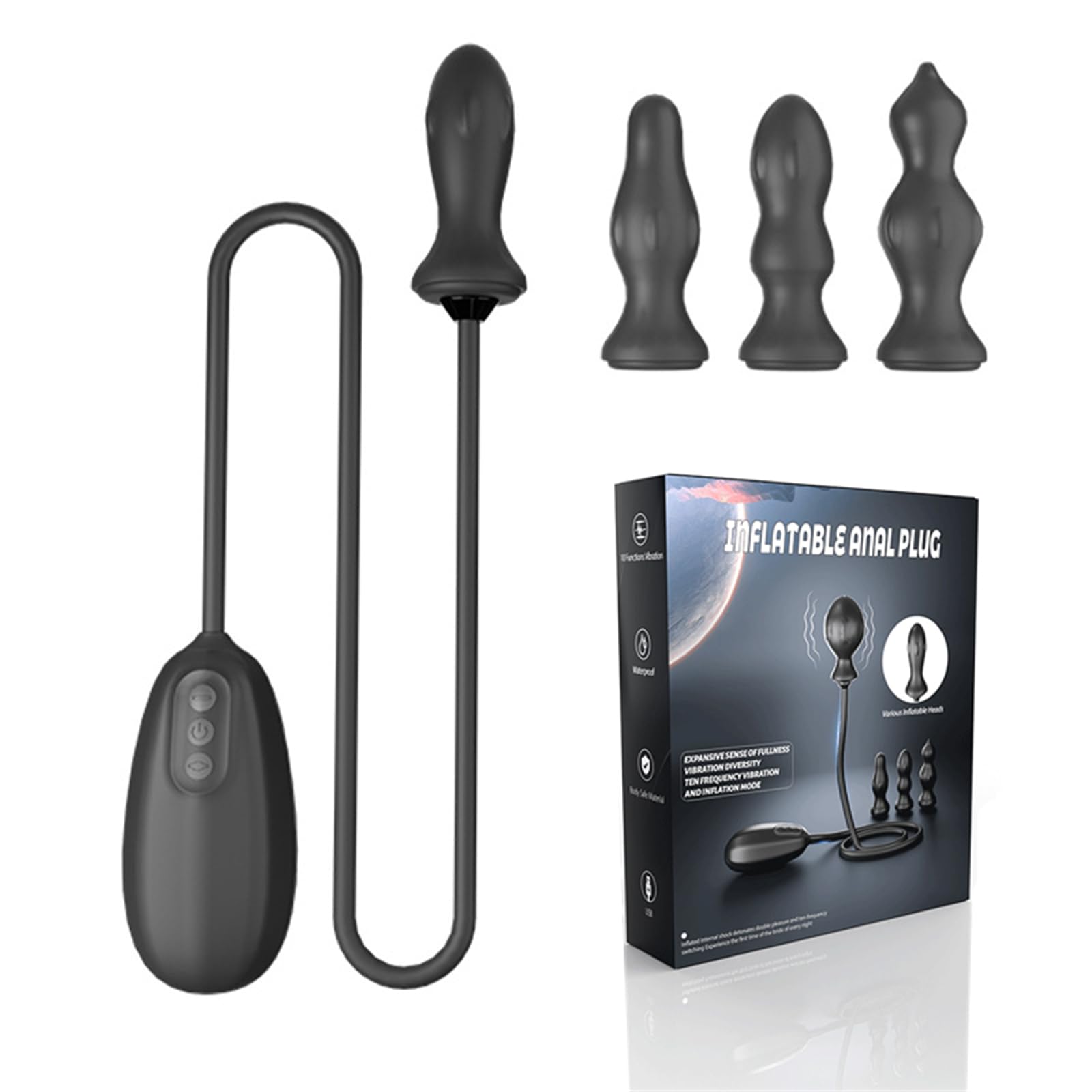 jinqian anal plug Jinqian Electric Vibrating Inflatable Plug with 10 Vibration Modes  Vibrators Silicone Plug Vibrator Butt Plug Anus Expansion Prostate  Stimulator Sex Toy for Women Men Pack of 3 : Amazon.de: Health & Personal  Care