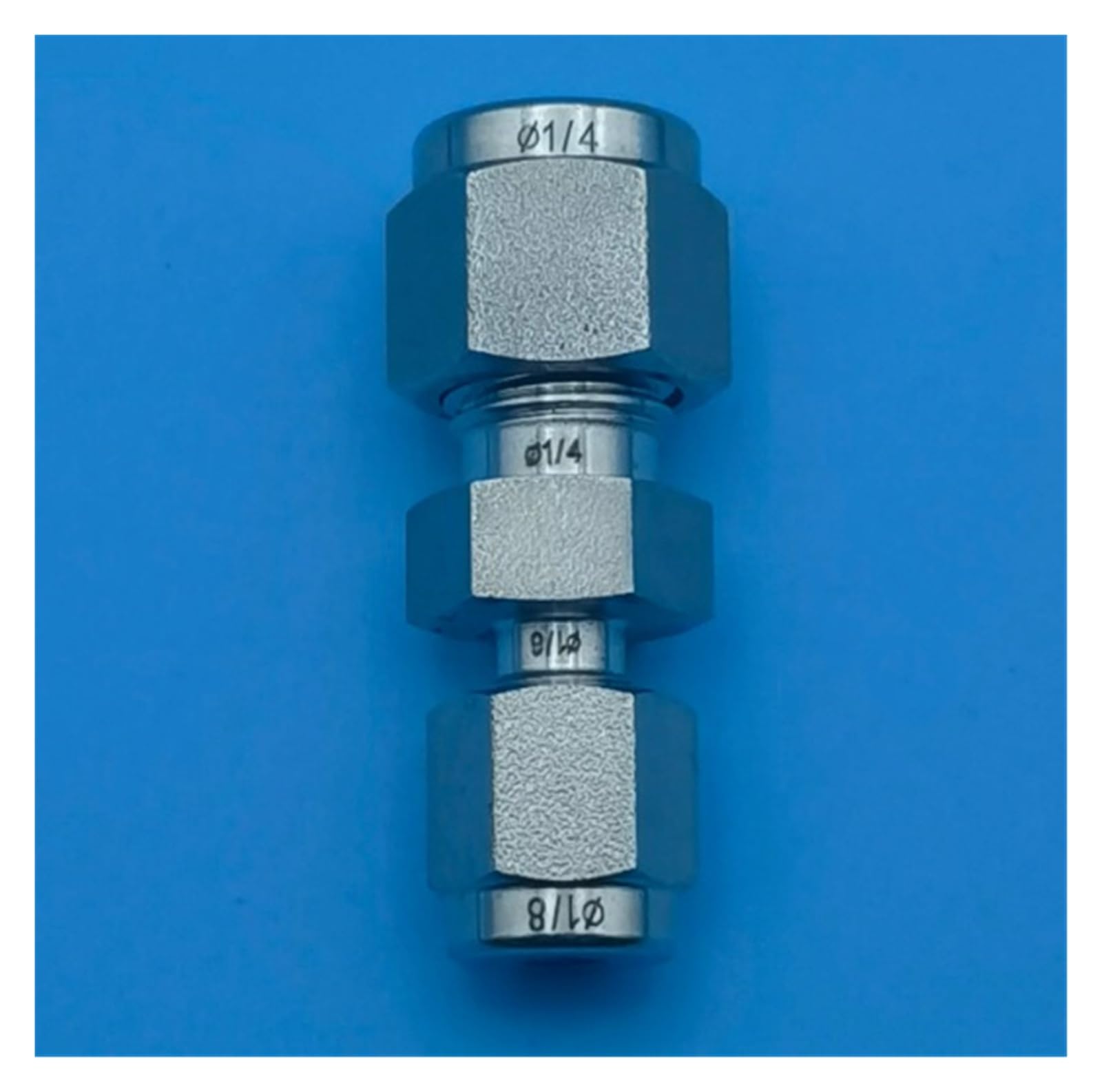 Isiryk One Color Stainless Steel Double Ferrule Straight Union Ss-U-Fl4-Fl2 Original