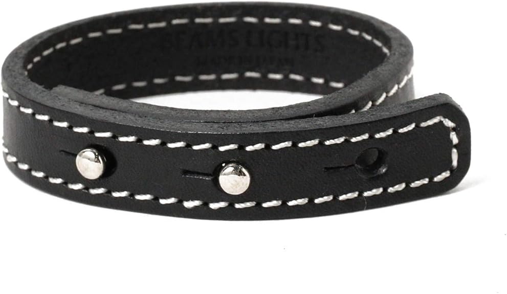 Amazon Co Jp ビームスライツ Beams Lights アクセサリー イタリアンレザー ナローブレスレット メンズ ジュエリー