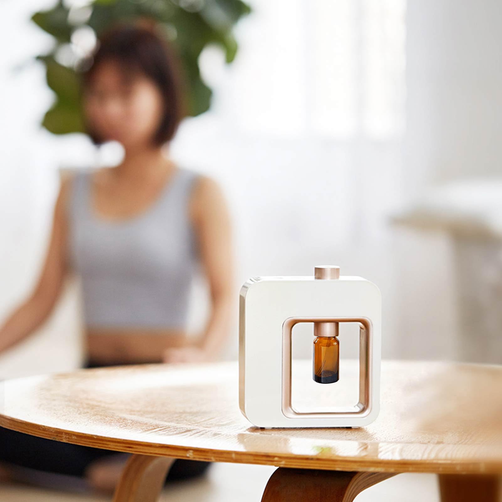 Diffusore di aromaterapia domestica – Diffusore di oli essenziali per oli | Umidificatore ad ultrasuoni con regolabile, illuminazione a LED, silenziosa e portatile, per la camera